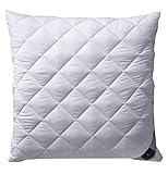 Billerbeck Kopfkissen Classic Clean - Faserkissen ca. 80 x 80 cm – Kissen mit mittlerer Stützkraft – AIRFLOCKS® Füllung, weich und kuschelig