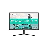 Philips Evnia 24M2N3200S - 24 Zoll Full HD Gaming Monitor, 180 Hz, 1 ms, FreeSync Prem., G-Sync comp., HDR10 (1920x1080, 1x DisplayPort 1.4, 2X HDMI 2.0) schwarz-grau