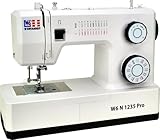 W6 Nähmaschine N 1235 Pro mit 24 Programmen | Freiarm | automatischer Einfädler | obenliegende Spule | Umlaufgreifer | Knopflochautomatik | Jeans nähen | 100 Watt Servo Motor