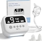 Nasensauger Baby Elektrisch |Elektrischer Nasensauger für Babys 9 Saugstärken Nasensekretsauger Baby Staubsauger Wiederaufladbar Mit Licht und Beruhigender Musik Sicher Effizient Sanft 1