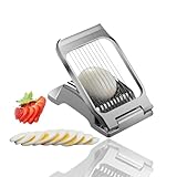 BOTOING Eierschneider,Edelstahl Eierteiler,Profi-Eier Kartoffelschneider,für runde und ovale Eier Schneider, Metall Eieraufschläger, Eierharfe,Mozzarella Erdbeerschneider