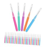 Zerodeko 50 Stück Interdentalbürste klein schlank entfernen sauber Entfernung Ultra Hosenträgerbürste Hosenträger-Reinigungsbürste Zahnstocher für Edelstahl 304