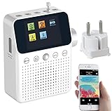 VR-Radio Badradio: 2in1-Steckdosenradio mit DAB+, Bluetooth, Bewegungsmelder, Akku, 8 W (Radios, Radio, Bluetooth, Freisprecheinrichtung)