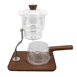Lazy Kungfu Tropfteekanne, Hitzebeständiges Teeservice mit 350 Ml Fassungsvermögen, Halbautomatischer Tropfteekanne-Anzug für Wasserglas-Teekannenset, Magnetisch, Einfache