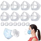 3D-Maskenhalterung, schützt Lippenstift, Lippen, interner Halter, Rahmen für Nase und Atmung, 15 Stück