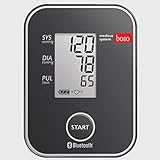 boso medicus system – Kabelloser Blutdruckmesser für die Messung am Oberarm mit Arrhythmie-Erkennung – Inkl. Universal-Zugbügelklettenmanschette (22-42cm)