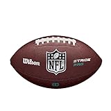 Wilson American Football NFL Stride Pro Eco, Gen Green, Mischleder, Offizielle Größe, Braun