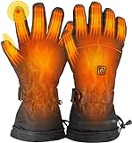 beseloa Beheizbare Handschuhe für Herren Damen, Wiederaufladbar 3 Stufige Beheizte Ski Handschuhe, Wasserdicht Handschuhe Beheizbare für Klettern, Wandern, Radfahren, Camping