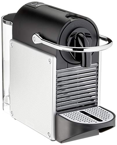 De'Longhi Nespresso EN 124.S Kapselmaschine Pixie Silber | 1260 Watt | 0,7 Liter | Seitenpanels aus recycelten Nespresso Kapseln, Silber Metall