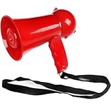 DGSYUAN Megaphon Outdoor-Megaphone, Eingebauter Sirenen-Sprachrekorder Und Bullhorn-Lautsprecher Mit Einstellbarer Lautstärke Megaphone