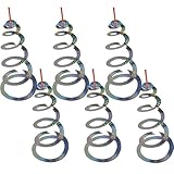 KIRVOS Effektive Vogelabschreckung - 6-teiliges Set - Reflektoren, Windspiralen, Taubenabwehr, Balkon-Windspiel, Vogelschutz - 50cm ausgebreitet