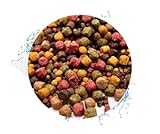 Warnick's Koifutter 10-Sorten-Mix mit Spirulina - 15 L, 3-6 mm - Fischfutter für Koi & Zierfrische - schwimmend & sinkend, gut verdaulich