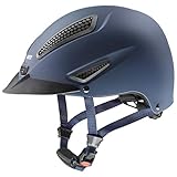 uvex perfexxion II - robuster Reithelm für Damen und Herren - individuelle Größenanpassung - optimale Belüftung - Blue matt - 59-61 cm