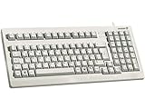 Cherry Electronics G80-1800LPCEU-0 Series G80-1800 kompakte industrielle Tastatur, USB- und PS/2-Schnittstelle, mechanische Tastenschalter, 40 cm B x 18 cm T x 4,5 cm H, Hellgrau