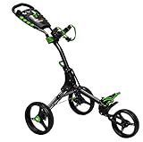EZE GLIDE Compact+ 3 Rad Golf Wagen -Charcoal/Lime Trolley,