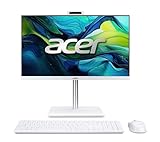 Aspire C24-A All In One PC - 23 Zoll Full HD 120 Hz IPS Display, Intel Core i5-1334U (Bis zu 4,6 GHz), 16 GB DDR4 RAM, 512 GB M.2 PCIe NVMe SSD, Onboard Grafik, Windows 11 Home, Weiß