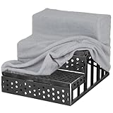 Hundetreppe für Bett, Haustierrampe, 3 Stufe Nicht-Schlupf-Hundetreppe mit abnehmbar