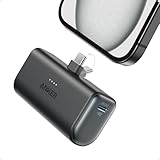 Anker Nano Powerbank, 5000mAh Powerbank 22.5W, Integrierter Faltbarer USB-C Konnektor, Kompatibel mit iPhone 16/15, Samsung S22/23 Serie, Note20 Serie, Huawei, iPad Pro/Air, AirPods und mehr(Schwarz)