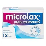 Microlax - Schnelles und sehr gut verträgliches Abführmittel bei Verstopfung – für Kinder und Erwachsene - 12 x 5ml