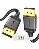Silkland 16K DisplayPort Kabel 2.1 2M [VESA-Zertifiziert], 4K@240Hz/180Hz/360Hz, 8K@120Hz, 16K/10K@60Hz, G-Sync&Free-Sync, HDR, DSC1.2, DP 2.1 Kabel 2M für 240Hz Gaming Monitor, PC, 5090 7900XTX 4090