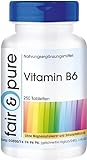 Fair & Pure® - Vitamin B6 Tabletten 22,5mg - Großpackung - Vegan - Pyridoxin HCl - 250 Tabletten