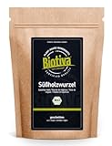 Süßholzwurzel-Tee Bio geschnitten 250g - Süßholztee - Arzneipflanze 2012 - Glycyrrhiza glabra - Abgefüllt und kontrolliert in Deutschland - Biotiva