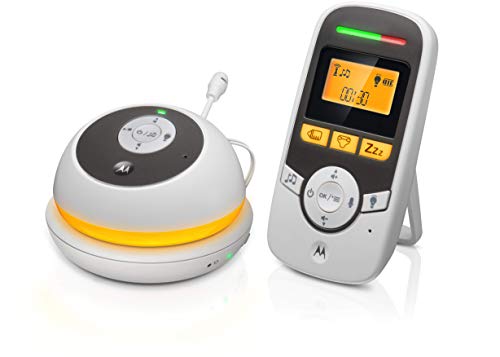 Motorola Baby MBP169 - Tragbare Babyphone Audio mit Display 1.5 Zoll und Babypflege-Timer – Weiß