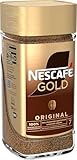 NESCAFÉ GOLD Original, löslicher Bohnenkaffee, Instant-Kaffee aus erlesenen Kaffeebohnen, koffeinhaltig, 1er Pack (1 x 200g)