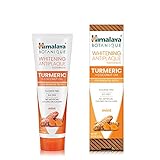 Himalaya Whitening Antiplaque Toothpaste with Turmeric + Coconut Oil for Brighter Teeth, 4 oz, (4 oz)