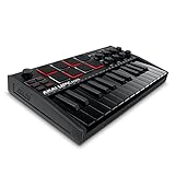 AKAI Professional MPK Mini MK3 – 25-Tasten USB MIDI Keyboard Controller, 8 hintergrundbeleuchtete Drum Pads, 8 Regler, Musikproduktion-Software, Farbe Schwarz