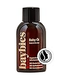 BAYBIES® Baby Pflege Öl | Zertifizierte Naturkosmetik | Veganes Babyöl Für Pflege, Reinigung & Massage | Geschenkidee Für Babyparty | 100ml