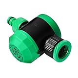 Mikikit Mechanischer Bewässerungscomputer für Garten und Wetterfester Wasserschlauch Timer mit Flexiblen Einstellzeiten Langlebiger Automatischer Sprinkler Controller für