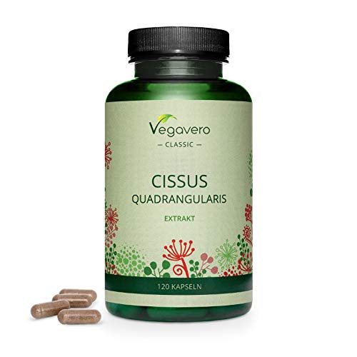 Cissus Quadrangularis Vegavero ® | 40% KETOSTERONE | 120 Kapseln | Hochdosierter Cissus Extrakt | Vegan & Ohne Zusätze