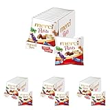 merci Petits Chocolate Collection – 12 x 125g – Mix aus nicht gefüllten und gefüllten Schokoladen-Spezialitäten (Packung mit 4)