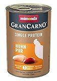 animonda Gran Carno adult Superfoods Hundefutter, Nassfutter für ausgewachsene Hunde, Huhn pur, 6 x 400 g