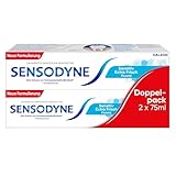 Sensodyne Sensitiv Extra Frisch Zahnpasta, tägliche Zahncreme zum Schutz vor Karies, bei schmerzempfindlichen Zähnen, 2x75ml