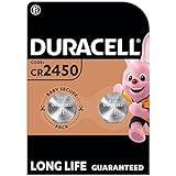 Duraell CR2450 Knopfzellen (2 Stück), CR 2450 Lithium-Knopfzellen 3 V