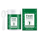 Fußreinigungspuder, Schuhgeruchsentferner, langanhaltendes, kühlendes Fußpuder, einfach zu bedienen, tragbar und kreativ, 100 g für Fitnessstudio, Wandern, Arbeit, heißes Wetter, den täglichen
