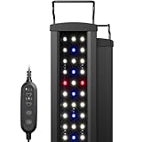 NICREW SlimLED Plants Aquarium Beleuchtung, volles Spectrum Aquarium Lampe mit Timer für Wasserpflanzen, 28-42 cm, 9W