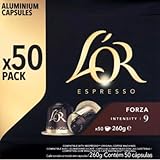LOR Espresso Forza Intente 9 Kapseln - Die Packung mit 50 Kapseln