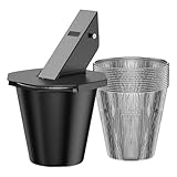 Verbesserter Fetteimer, achteckiger Tropfbehälter, wiederverwendbares Barbecue-Zubehör, achteckiges Design, hitzebeständige Materialien, 20x15 cm, perfekt für Barbecue-Enthusiasten oder Picknicks im F