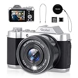 Rollei Powerflex 10x Retro Digitalkamera, 64MP 4K Fotokamera mit Akku & 10X Optischem zoom Fotoapparat mit 8 Fotomodi 2,88“ IPS-Display Tragbar Kompaktkamera Vintage, Digital-Kamera-Fotoapparat-Camera