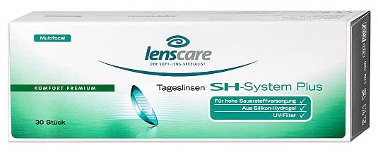 Lenscare SH-System Plus MULTIFOCAL Tageslinsen, 30 Stück/BC 8.6 mm/DIA 14.1 mm / -0.50 Dioptrien/Addition HIGH