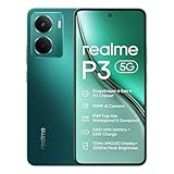 realme P3 5G Smartphone,8+256GB,5260 mAh Battery,45W charge,Snapdragon 6 Gen 4 Chipset, 50MP AI Camera,2000nits Pro-Esports 120Hz Display,IP69,Green (No Adapter)