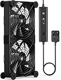 upHere gaming AC 220V PC Lüfter,120 x 25mm Lüfter PC,Dual Kugellager mit 5 Einstellbare,120MM Lüfter,mit AC Geschwindigkeit Kontrolle DC Lüfter 12V Kühlung Lüfter für PC Laptop,U3DC2(2 Stück)