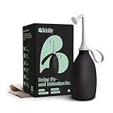 Bidetlity Podusche & Intimdusche 3.0 - Ersetzt Feuchttücher, spart Toilettenpapier, Neuer Duschkopf, Zuhause und als mobiles Reise Bidet, nachhaltige Po-Dusche, tragbar, inkl. Reisetasche, BPA frei