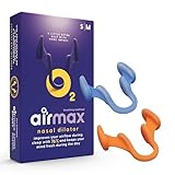 AIRMAX® Testpaket | Nasendilatator für eine leichtere Nasenatmung - gegen schnarchen - spreizt die Nasenflügel - mit Aufbewahrungsdose (2 Stück Größe S und M)