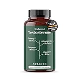 Nullure Natural Testosteron | Unabhängig getestet | Maca + Tribulus Terrestris + Bockshornklee +Ashwagandha + Ginseng + Zink | Vegan & Ohne Zusätze | 120 Stück 2 Monate | Hergestellt in Barcelona