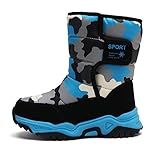 OldPAPA Kinder Winterstiefel Schneestiefel, wasserdichte Schneeschuhe für Jungen bei kaltem Wetter rutschfeste Unisex-Schuhe für das Skifahren im Freien (Kleinkind/kleines Kind/großes Kind)