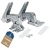 Kühlschrank Scharnier Türscharnier passend für Bosch/Siemens 00481147/481147- Flachscharnier Schleppscharnier kompatibel mit Neff, Miele, Constructa, AEG